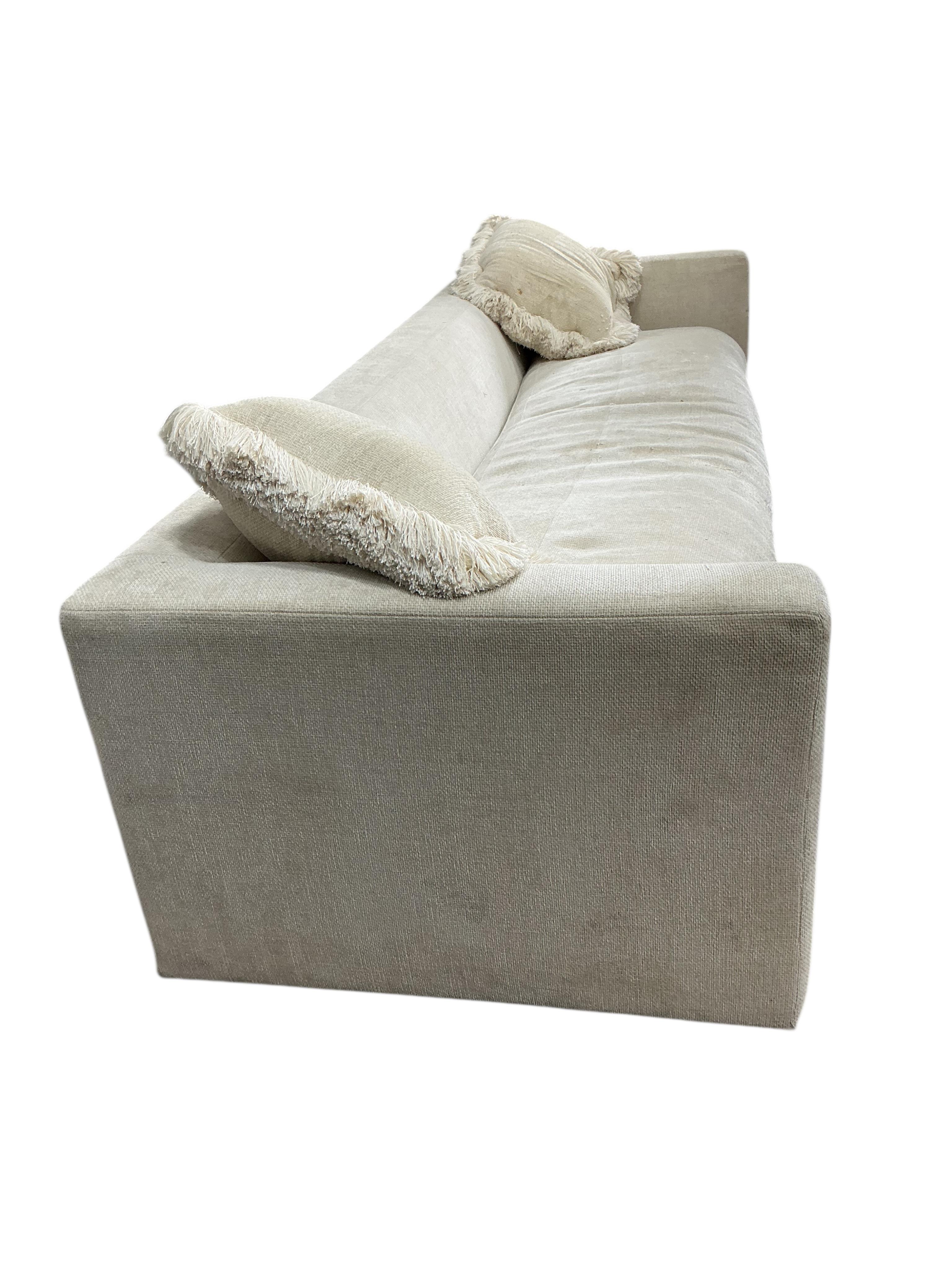 A large Contemporary J Robert Scott “Forms” sofa, width 300cm, depth 106cm, height 74cm